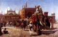 Die Rückkehr des Imperial Court von der Großen Moschee in Delhi Araber Edwin Lord Weeks in
